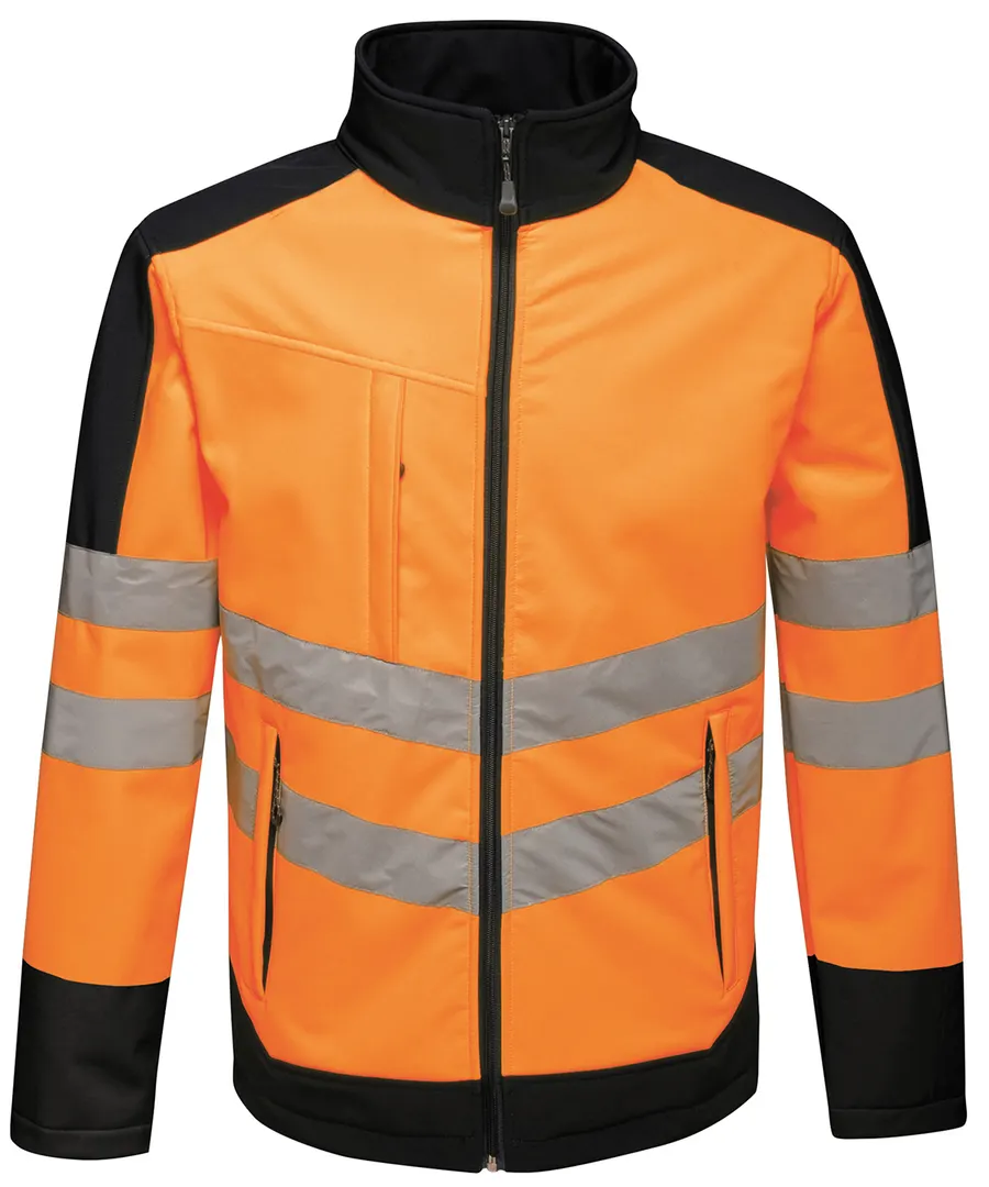 High-vis pro softshell – Orange/Navy