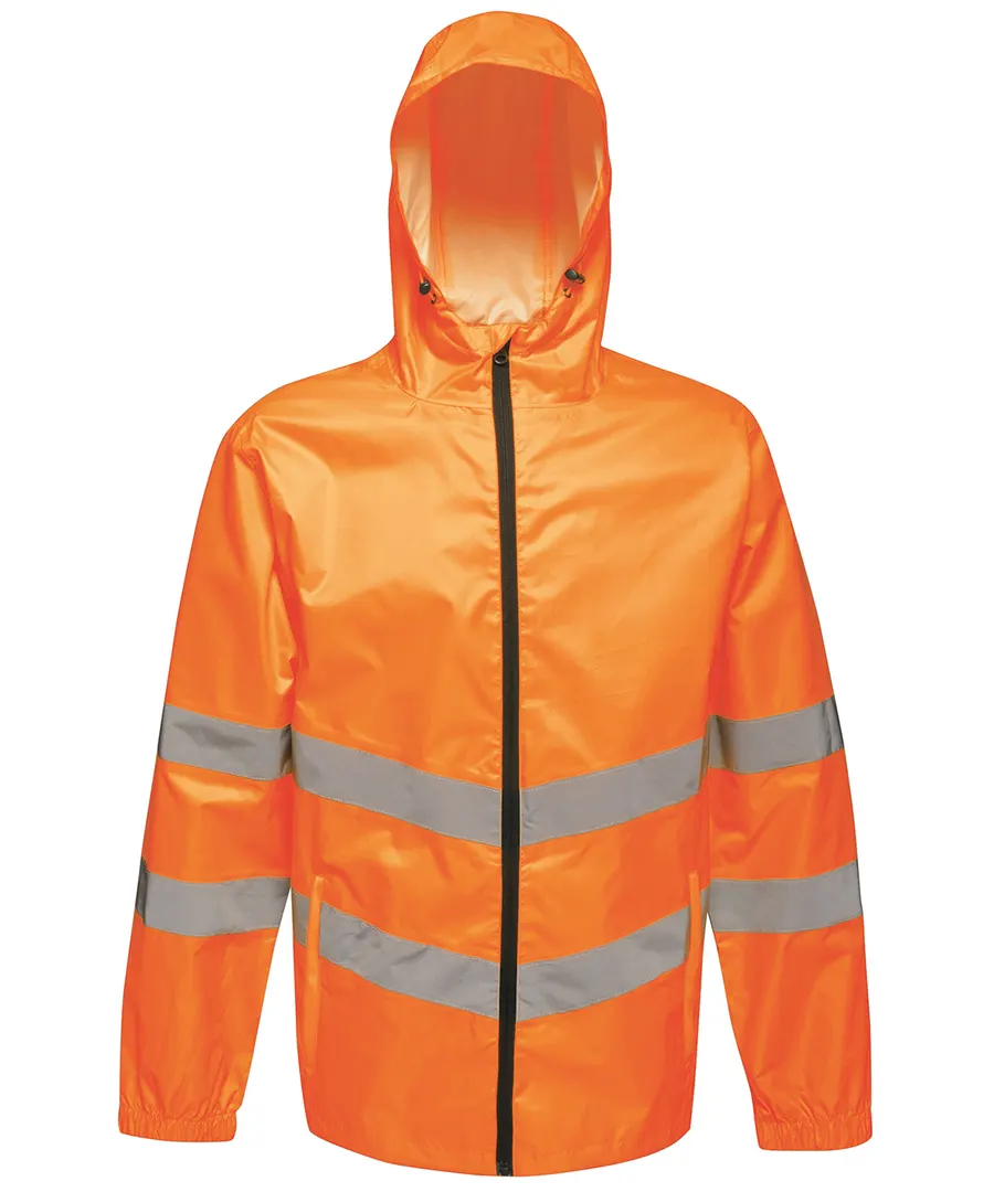 High-vis pro pack-away jacket – Orange