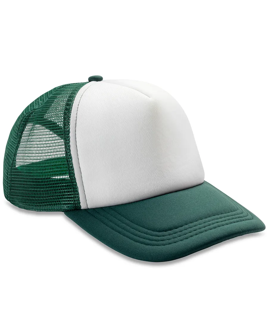 Core Detroit ½ mesh truckers cap – Bottle/White