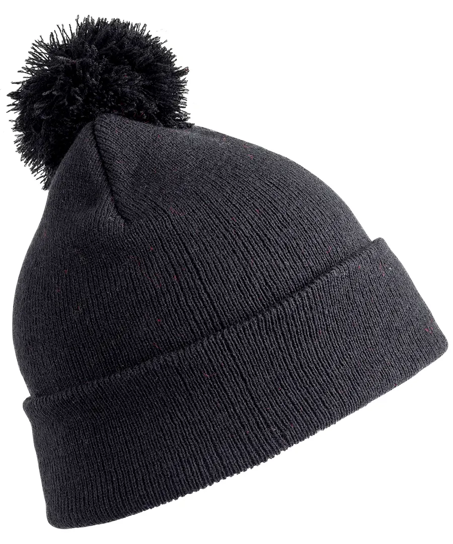 Pom pom beanie – Black