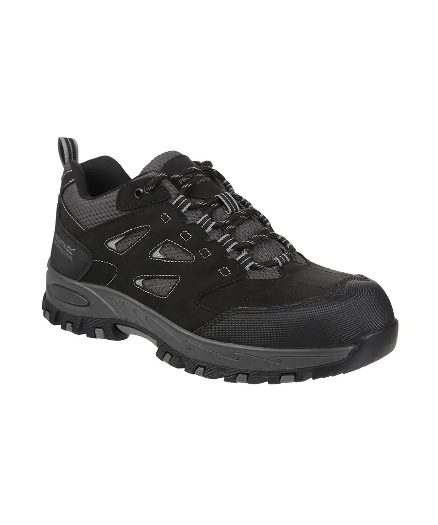 Mudstone S1P safety trainers – Black/Granite