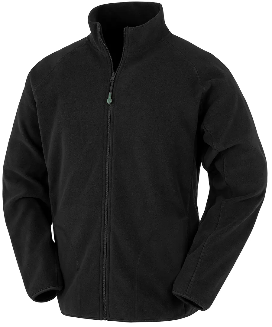 Recycled microfleece jacket – Black