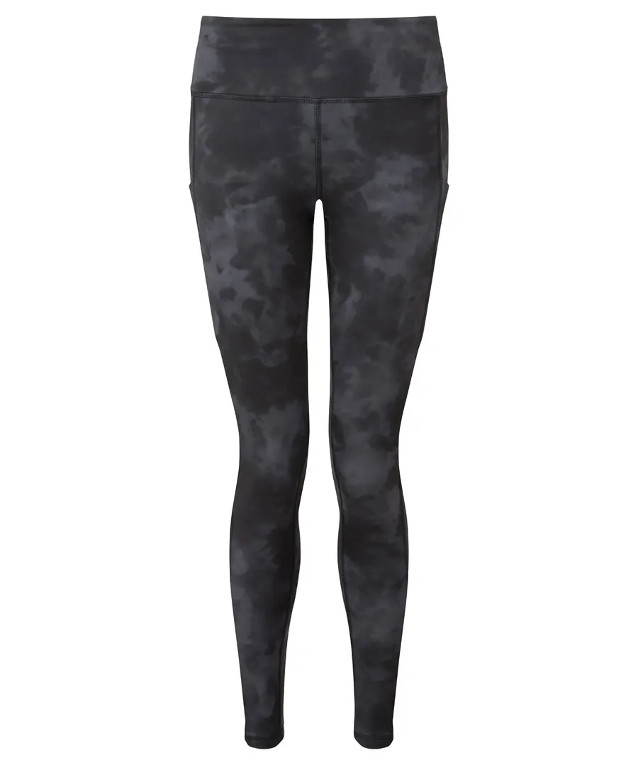 Women's TriDri® recycled performance full-length leggings – Acid Wash